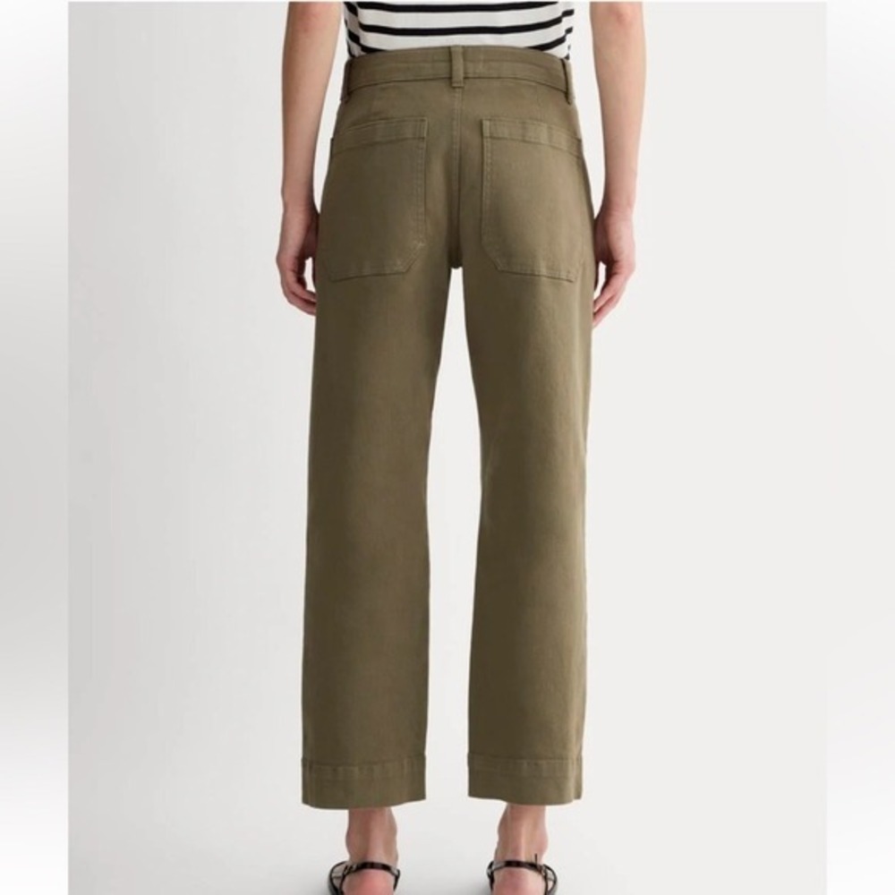 Everlane The Utility Straight-wide Leg Pants green size 12 - Picture 3 of 11